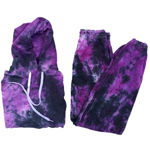 Unisex High Quality <b>Tie</b> <b>Dye</b> Tracksuits Custom Design Printed Plus Size Winter Hoodie Jogger <b>Set</b> - Product Image 2