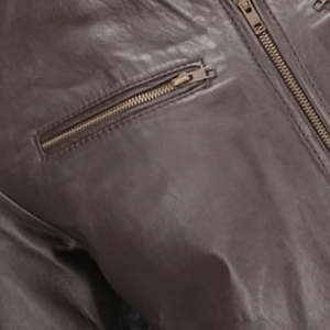 Chaqueta de Motociclista de Cuero con Camuflaje Personalizado, Unisex, Talla Grande, Primavera, Formal, Holgada - Product Image 4