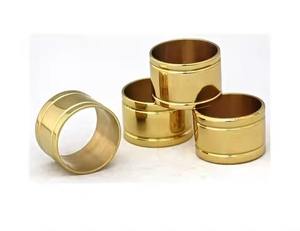 Anillo de servilleta clásico de metal para decoración de mesa de comedor y arreglos de mesa - Product Image 1