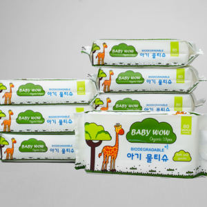 Toallitas húmedas de tela no tejida ecológicas compactas Baby Wow de 80 unidades, limpieza perfumada desechable para uso doméstico con fines de refrigeración - Product Image 5