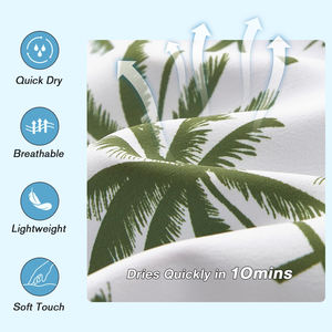 Shorts de Baño con Estampado Tropical para Hombre, Cintura Elástica, Tiro Medio, Secado Rápido, Ecológicos y Cómodos para el Verano - Product Image 5