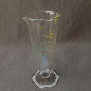กระบอกตวงแก้วใสเกรดวิจัยอินเดีย แบบมีสเกลสองด้าน เป็นมิตรกับสิ่งแวดล้อม ความจุ 1000 มล. ฐานมั่นคง ใช้ได้ทั้งในห้องปฏิบัติการ โรงเรียน และที่บ้าน - Product Image 3