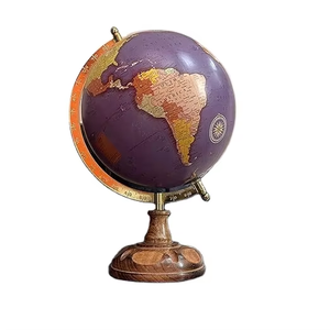 CALVIN HANDICRAFTS'' Antique Globe Rotating With Metal Arc & Round Stand - Product Image 6