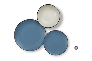 Service de table Blue Moon 18 pièces par Excélsa Ceramic Blue - Product Image 1