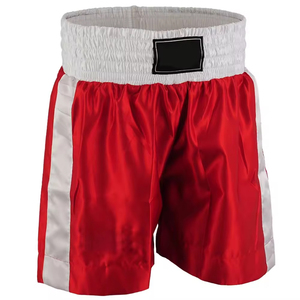 Pantalones cortos de Muay de Boxeo Tailandés de satén de alta calidad, sublimación personalizada impresa, ropa de gimnasio de artes marciales MMA, servicio OEM disponible - Product Image 1