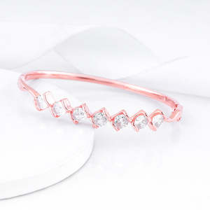 Or rose Zircon Ordre de l'Opulence Mode pour Bracelet Bracelet Élégant pour Femme - Product Image 3