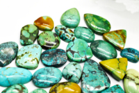 Cabochon de Turquoise tibétain naturel, carreaux de pierres précieuses de Turquoise en vrac, multicolore, Cabochon ample pour bijoux.