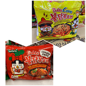 สำหรับ Samyang buldak Instant Ramen แพ็คเก็ตเดียวมะเขือเทศ140กรัมพาสต้า flavour บรรจุในถุง
