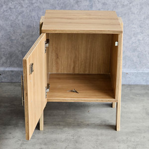40x40x48cm Personal <b>Locker</b> with Lockable Door TCN68046 Plywood <b>Storage</b> Unit - Product Image 6