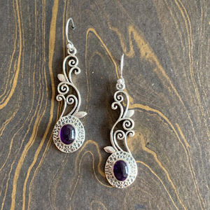 Pendientes de moda con amatista (7,3 gramos) - Product Image 1