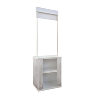 Table de promotion moderne, élégante, portable et pliable, comptoir pop-up pour salons professionnels, équipement d'exposition