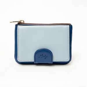 กระเป๋าใส่บัตรผู้หญิงแบบคล้องคอ หนังสังเคราะห์ มีช่องใส่เหรียญแบบซิป พร้อมฝาปิดแม่เหล็ก - Product Image 1