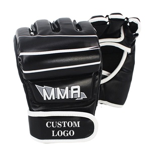 ถุงมือฝึกมวยหนัง MMA แบบมีมือจับไม่ลื่นปรับแต่งโลโก้ได้ - Product Image 1