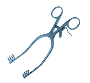 Retractor Adson de acero inoxidable de calidad superior, instrumentos veterinarios quirúrgicos con revestimiento azul, retractores Beckman - Product Image 6