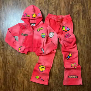 Dernière conception de vêtements de jogging, ensemble de survêtements pour femmes, vêtements de ville décontractés, survêtements de couleur unie pour femmes, nouveauté - Product Image 5