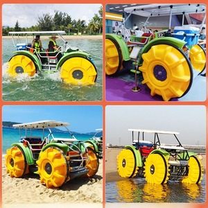 Premium Quality Modern Design <b>Water</b> Play Equipment Amphibious <b>Water</b> Vehicle Aqua Cycle 4-Wheel Pedal Boat for Kids & Adults - Product Image 6