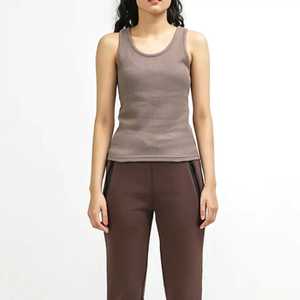 EP a Stock Fitness camisetas sin mangas para mujer Chaleco de Yoga para mujer Color sólido sin mangas secado rápido transpirable correr entrenamiento Top - Product Image 5