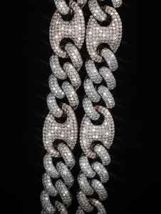 Luxury Rhodium Plated Iced Out Cuban Link Necklace VVS Moissanite Hip Hop Jewelry for Orthodox Gift & Party - Product Image 4