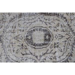 Alfombra Turca Vintage, Alfombra de 5.2x8.4 pies, Alfombra Oriental de Lana Marrón y Blanca - Product Image 4