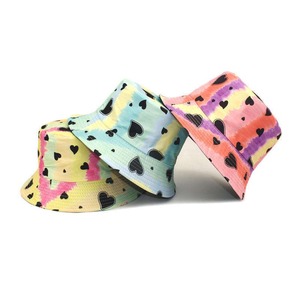 Chapeau seau personnalisé de concepteur en gros velours réversible soie imprimé motif dessin animé joli style rétro pot chapeau décontracté vente à chaud - Product Image 1