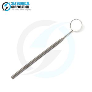 Espejo dental OEM con mango de acero inoxidable personalizable para escuelas dentales Pedidos a granel instrumentos quirúrgicos dentales - Product Image 1