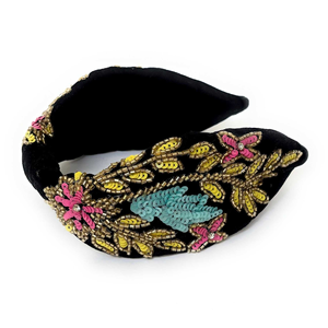 High-quality handmade Seed beads hair headbands for sale Seed Beads Embroidery Crystal Rhinestone Top Beaded <b>Hairband</b> - Product Image 4