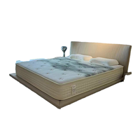 Matelas double sur mesure en mousse à mémoire de forme compressée à ressorts ensachés, antibactérien et respirant, pour mobilier de maison