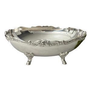 Atractivo cuenco para servir de aluminio antiguo con acabado pulido, perfecto para interiores rústicos, cocinas y ocasiones de granja - Product Image 5