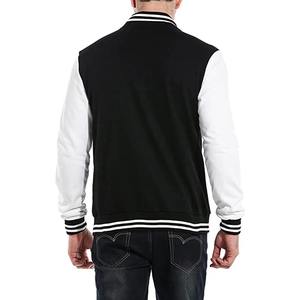 Chaqueta Varsity de Algodón para Hombre, Estilo Bomber, Bordado Informal con Logotipo Personalizado, Manga Larga, Ropa de Calle, Proveedor OEM, Venta al Por Mayor - Product Image 4
