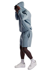 2025 Original Logo coton Tech polaire hommes survêtement 2 pièces épaissir matériel hommes sweat et pantalons de survêtement pour l'automne respirant - Product Image 6