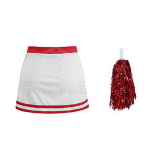 ชุดเชียร์ลีดเดอร์ทีมออกแบบได้ตามต้องการสำหรับผู้หญิงชุดเต้นรำตามต้องการพร้อมสีสันที่ชัดเจน - Product Image 5