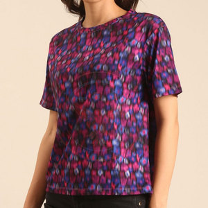 T-shirts décontractés pour femmes en coton 100% personnalisables, respirants et écologiques en tissu polaire – Vente chaude - Product Image 3