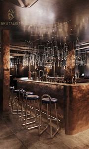 โต๊ะรับประทานอาหารไนท์คลับคุณภาพสูงเคาน์เตอร์บาร์การตกแต่งภายในเลานจ์ปรับแต่งเฟอร์นิเจอร์ - Product Image 3