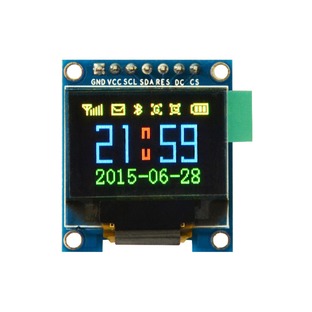 Colorful 0.95" IIC OLED Display Serial Module 0.95inch 96x64 SSD1331 I2C OLED for Arduino ESP32 Heart Rate Click Monitor Display