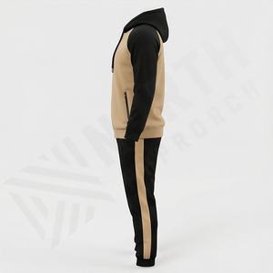 Ensemble de survêtement de qualité supérieure pour hommes, manches longues, fermeture éclair intégrale, course à pied, style personnalisé, nouvelle collection, ensemble deux pièces de haute qualité, vêtements d'entraînement sportif - Product Image 3