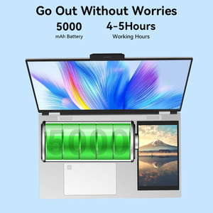 Ordinateur portable à double écran sur mesure GetMi E156D, processeur Intel N100 quadricœur, pour l'analyse des données et les travaux de calculs financiers - Product Image 6