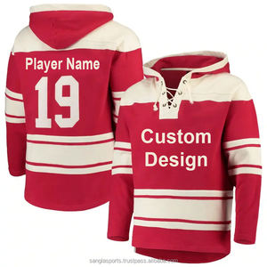 OEM Personnalisé Hockey Sur Glace Sweat À Capuche 100% Polyester Haute Qualité Fait Sports Club Hockey Hoodies - Product Image 6