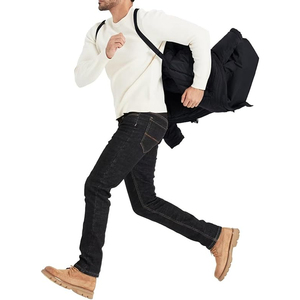 Veste parka longue à capuche noire en duvet brillant pour homme, modèle 2021, OEM, lourde, de qualité supérieure, personnalisée - Product Image 5