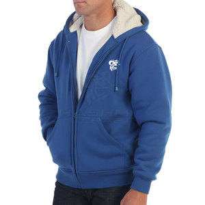 Durable And Comfortable Winter Clothing For Daily Use Sherpa Lined Hoodie Warm Soft Fabric Design Stylish Outdoor Wear - Product Image 2