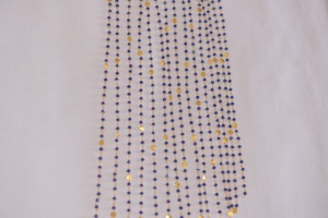 Royal Blue Star Charms Gold Plated <b>Rosary</b> Chain Wire Wrapped Rondelle Glass Beads Chain for DIY Jewelry Making Necklace Bracelet - Product Image 6