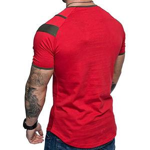 เสื้อยืดยกน้ำหนักผู้ชายในยิมฟิตเนสยิมสีต่างกันราคาสมเหตุสมผลสินค้าคุณภาพดี - Product Image 3