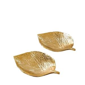Bandeja de hoja de aluminio fundido de Metal decorativo de estilo moderno Vintage, hogar dorado, cocina, bodas, hoja de aluminio para Club decorativo - Product Image 6