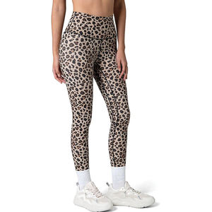 กางเกงเลกกิ้งออกกำลังกายเอวสูงแบบสั่งทำพิเศษสำหรับผู้หญิง ระบายอากาศได้ดี ไร้ตะเข็บ ลายพิมพ์ฟรอสต์แบบซักได้ พร้อมขอบเอวยางยืด - Product Image 1