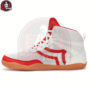 Boxing <b>Shoes</b> Breathable Lightweight Non-Slip Genuine Leather High Ankle <b>Support</b> Durable Gym Training Martial Arts <b>for</b> Men <b>Women</b> - Product Image 2