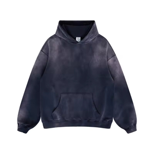 Sudaderas con Capucha de Primavera al por Mayor, 100% Algodón de Alto Gramaje (360 g/m²), Corte Regular, Lavado Ácido, Impresión Puff, Logotipo Personalizado - Product Image 1