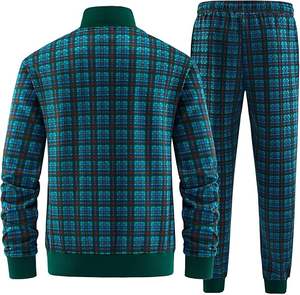 ชุดวอร์มลายสก็อตแบบใหม่ คุณภาพพรีเมียม ราคาขายส่ง ผลิตจากโรงงาน ระบายอากาศได้ดี แห้งเร็ว สำหรับผู้ชาย - Product Image 3