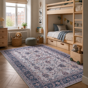 พรมเน็ตไลน์ โฮม ดีพ ปาติน่า ซอฟท์ เกรย์ วินเทจ แบบซักได้ - Product Image 1