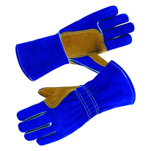 Gants de soudage en cuir de vache, résistants à l'abrasion et à la chaleur, pour travaux lourds - Product Image 2