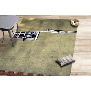Alfombra Estampada: Diseño Único de Hombre Desnudo de Banksy para Decoración Moderna del Hogar, Alfombra de Chenilla - Product Image 2
