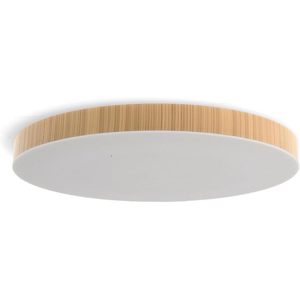 Plafoniera a LED dimmerabile LEDUNI 2700K-6500K CCT gamma di colori dal bianco freddo al Design circolare del corpo in PVC bianco caldo - Product Image 1